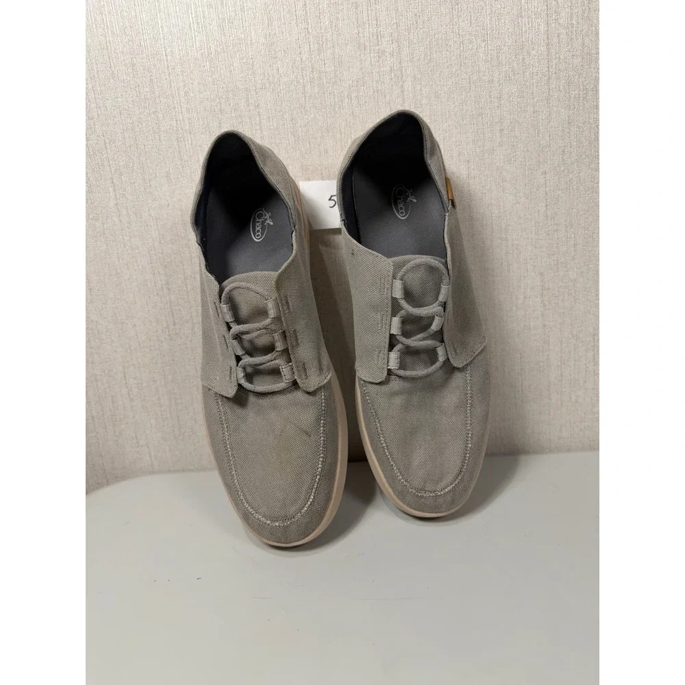 Chaco Mens Paonia‎ Low Grey Canvas Casual Sneakers JCH108017 Size 12